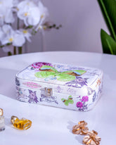 Butterfly Jewellery Organizer Box - White
