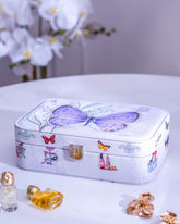 Butterfly Jewellery Organizer Box - Purple
