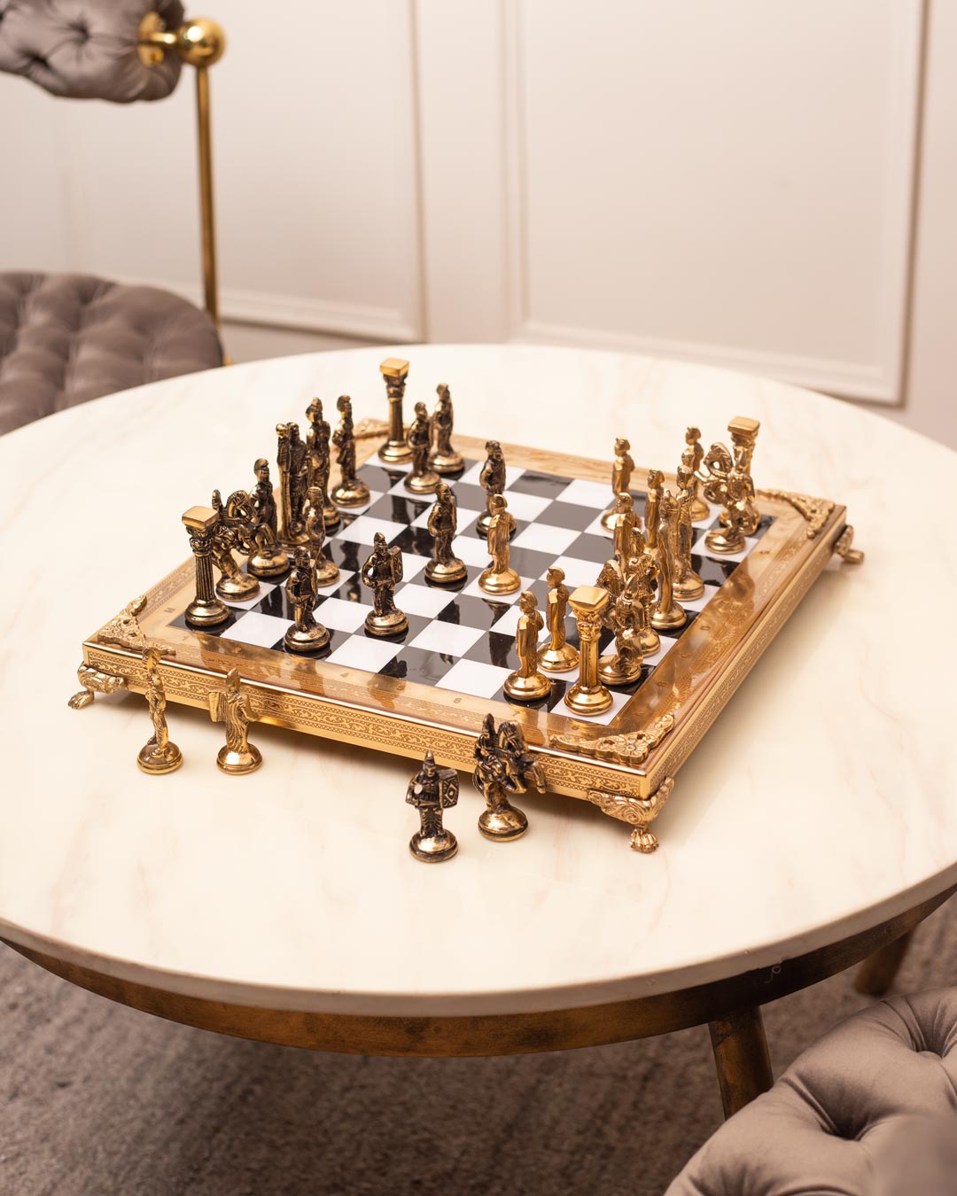 Historical Greek vs Roman Army Chess Set - The Decor Kart