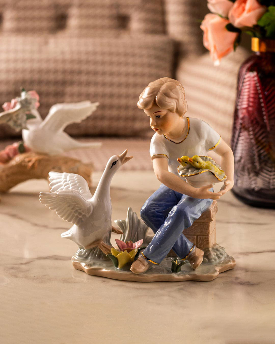 Beautiful Boy - Fine Porcelain Figurine - The Decor Kart 