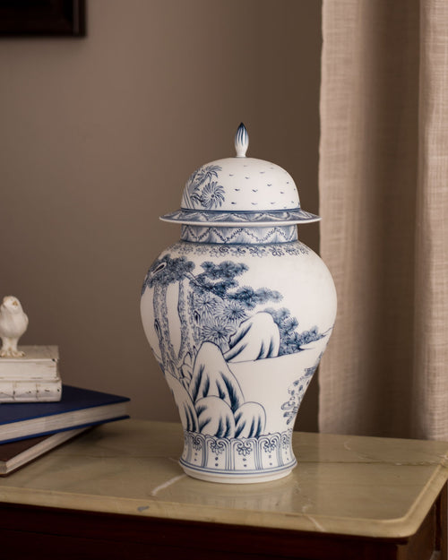 The Guzheng - Finest Porcelain Temple Jar