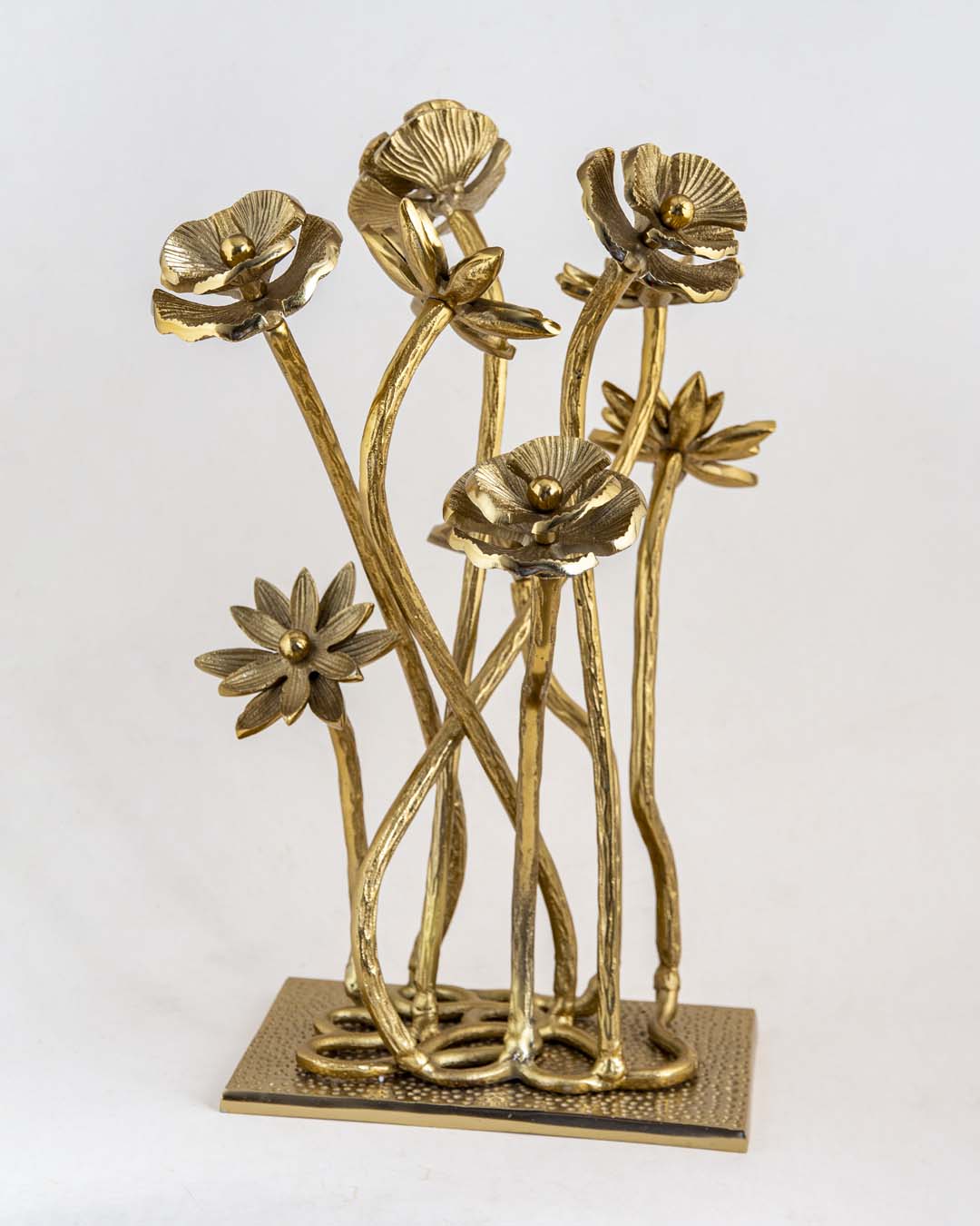 Floral Gilded Tabletop Sculpture 