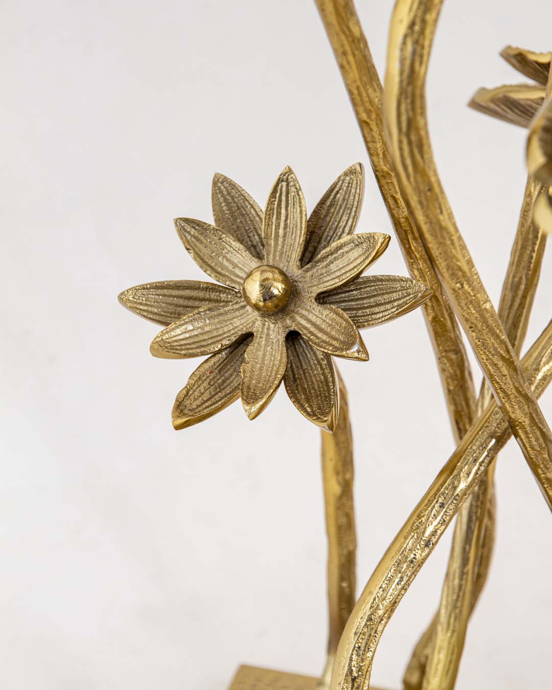Floral Gilded Tabletop Sculpture 