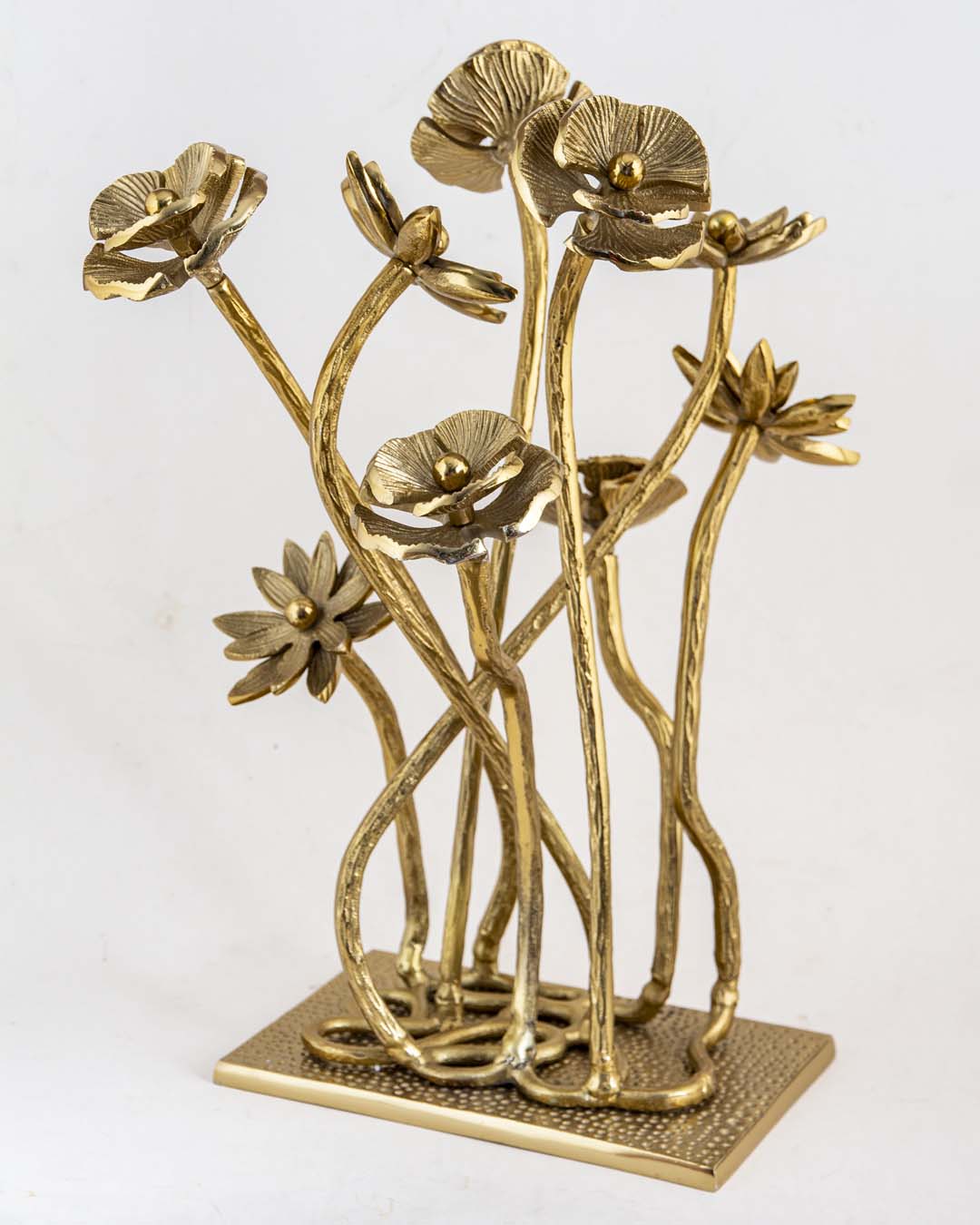 Floral Gilded Tabletop Sculpture 