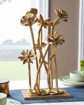Floral Gilded Tabletop Sculpture 