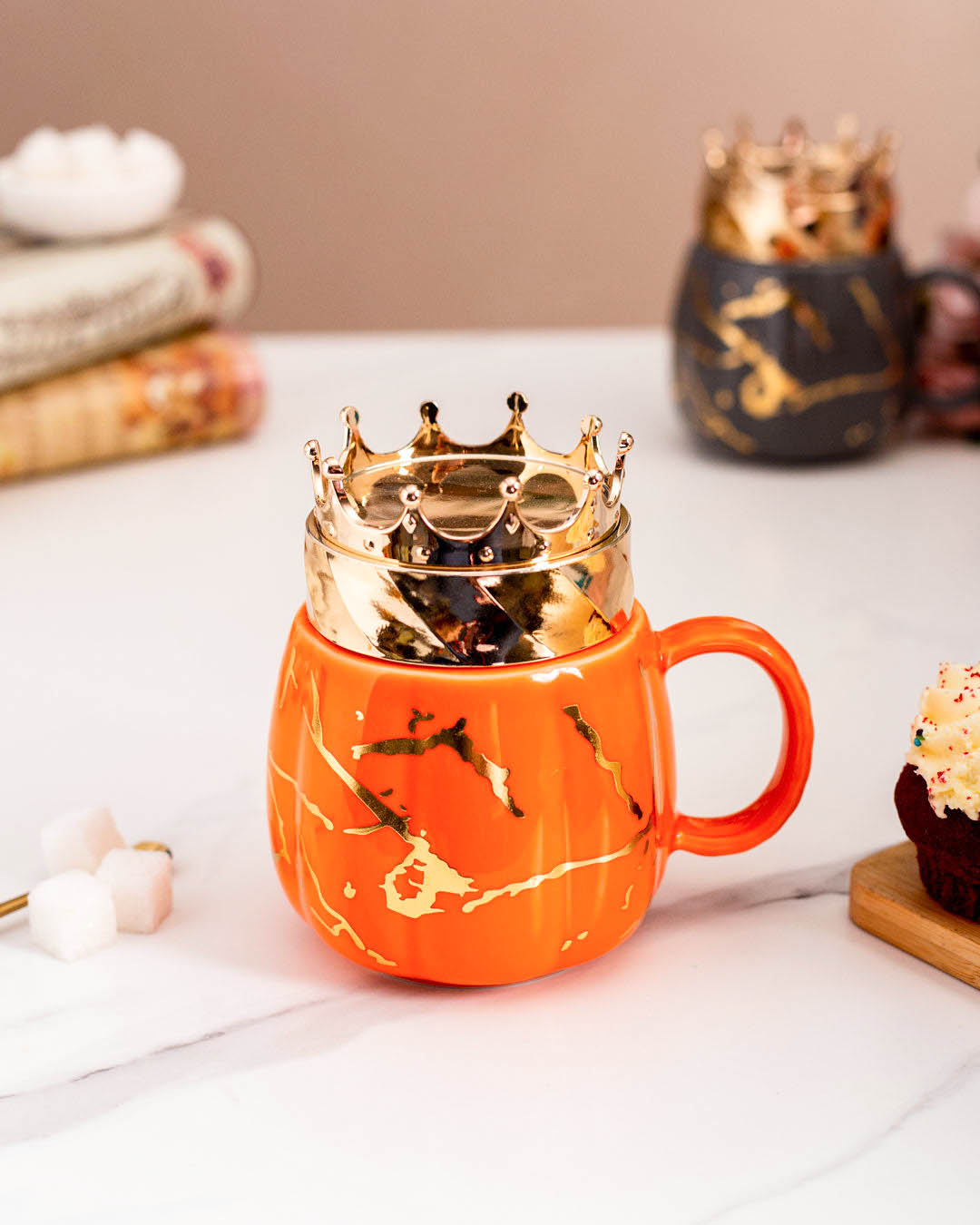 'Crown' Coffee Mug - Orange