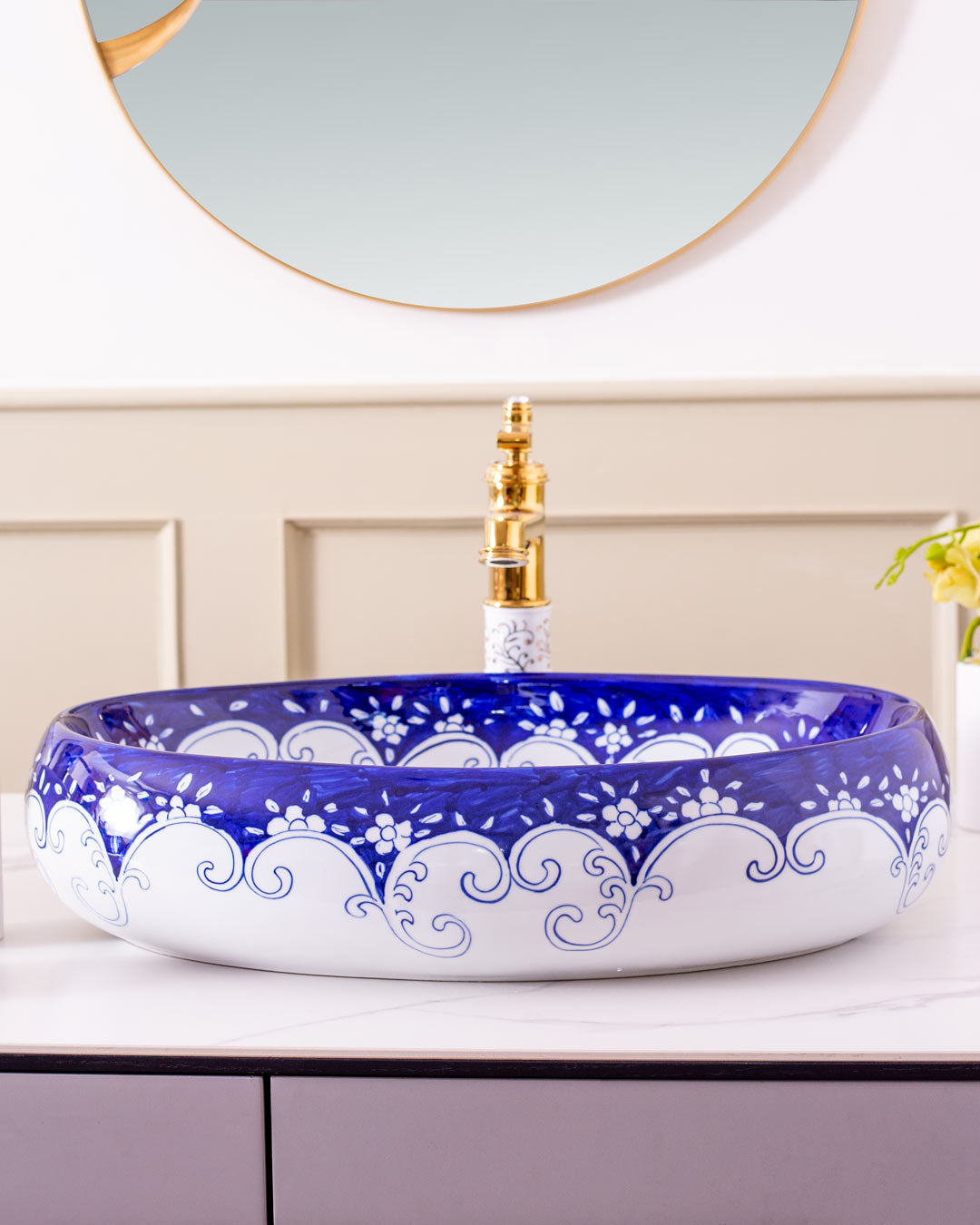 Fragrant Porcelain Counter Top Basin - The Decor Kart