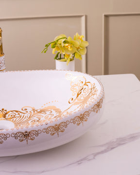 Medallion Porcelain Counter Top Basin