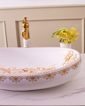 Medallion Porcelain Counter Top Basin