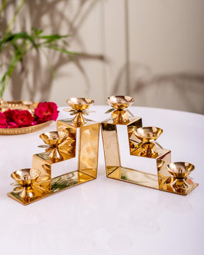 Shine Bright: Diya Holder Stand Stairs for a Festive Ambiance