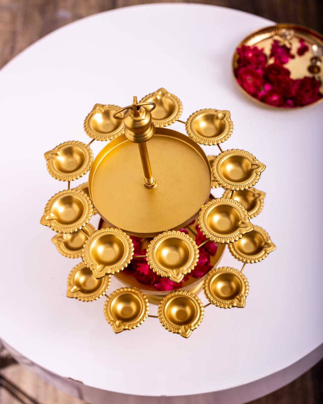 Double Delight 2-Tier Diya Stand