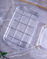 Crystal Glass Transparent Serving Tray