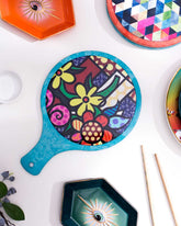 'Pop Art Passion' The Artful Trivet - Blue