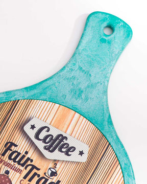 Espresso Elegance Coffee Trivet - Blue