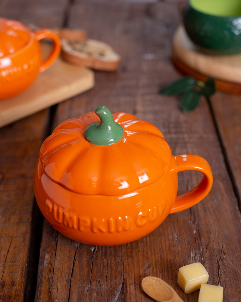 Pumpkin Soup Bowl With Lid - Large