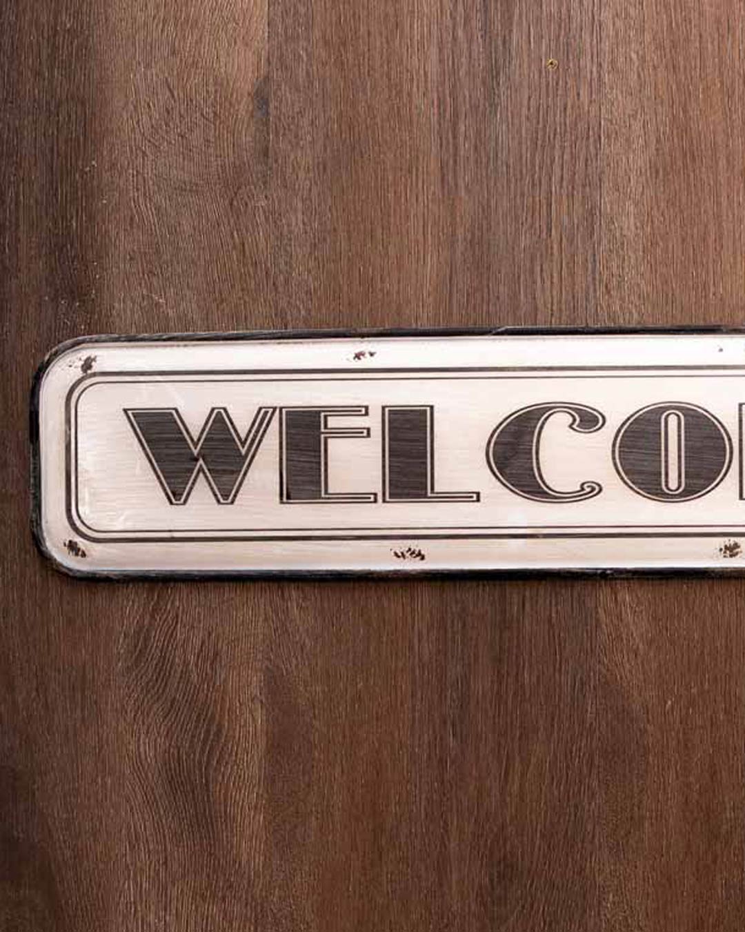 'WELCOME' Tin Bar Sign