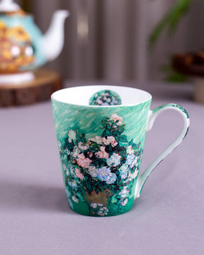 'Pink Roses' Vincent Van Gogh Painting Coffee Mug