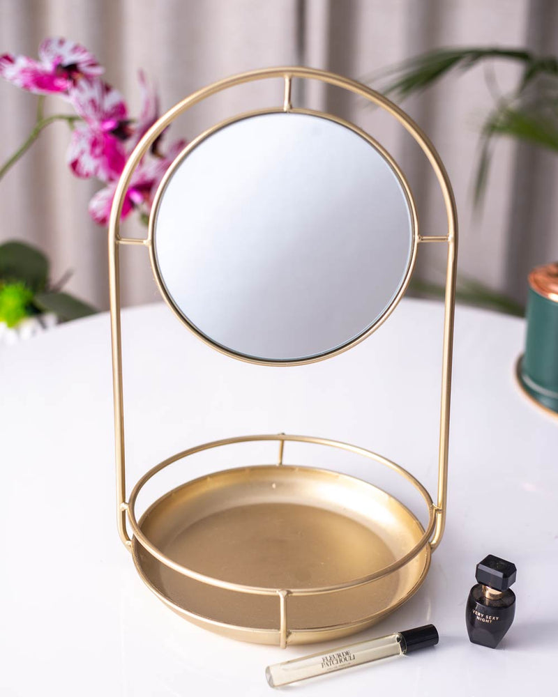 Tabletop Vanity Mirror with Organiser