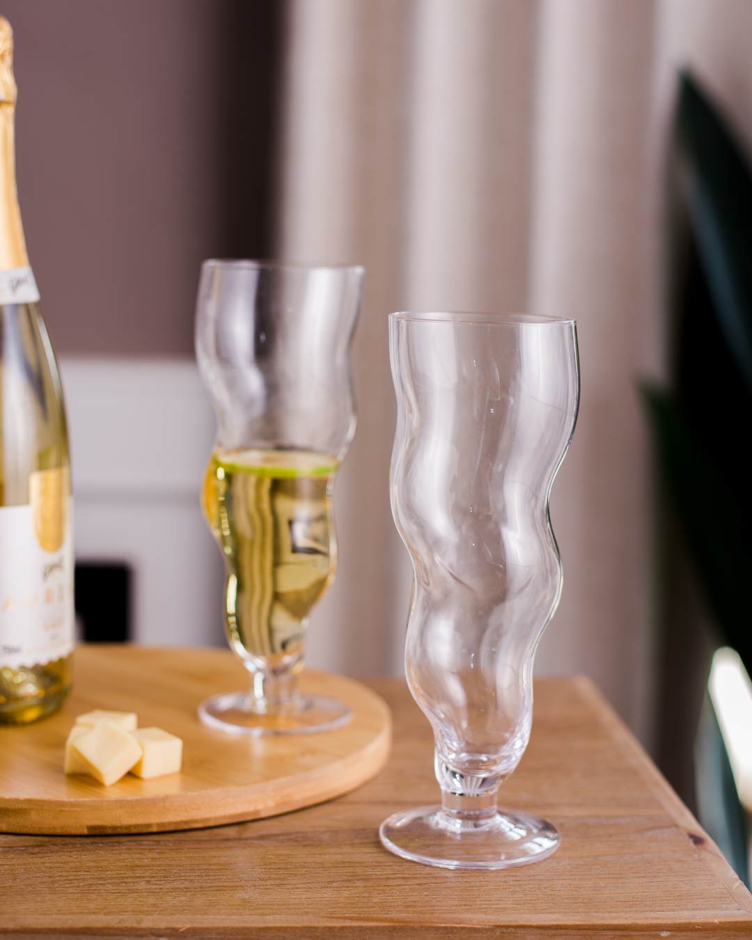 Irregular Shaped Wine Glass- Set Of 6 - The Decor Kart 