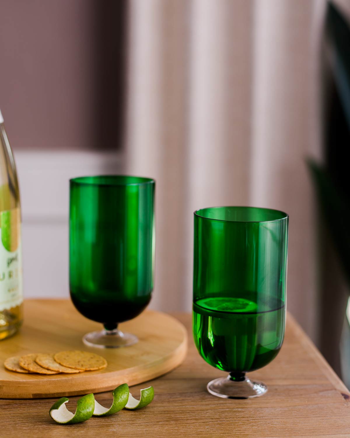 Green Goblets Wine Glass - Set of 6