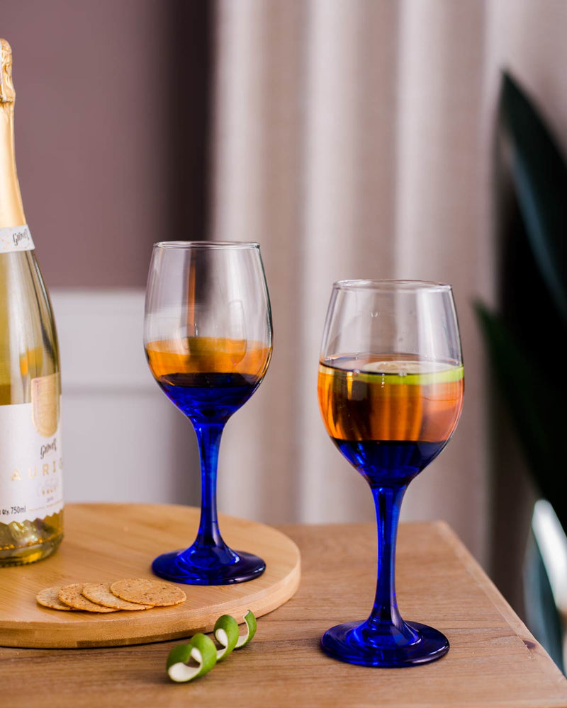 Libbey Premiere Cobalt Wine Glass - Set of 2