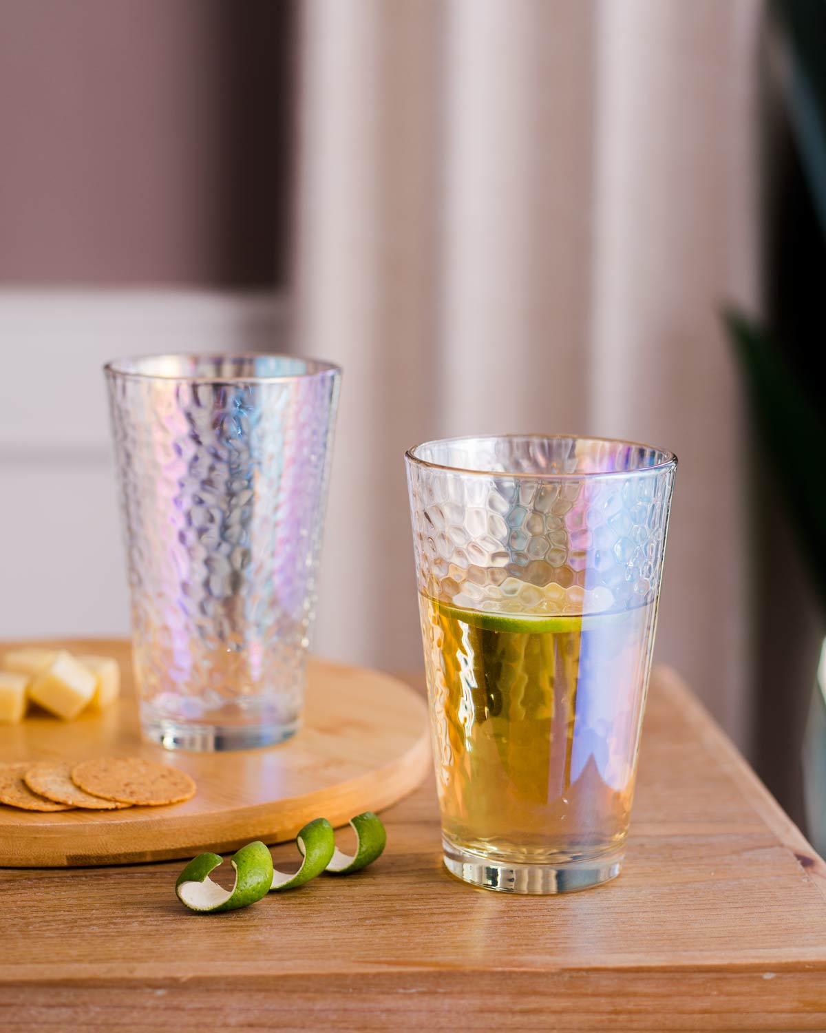 Botticelli Clio Hammer Glass - Set of 2
