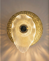 Luxe Bloom Disc Wall Sconce 