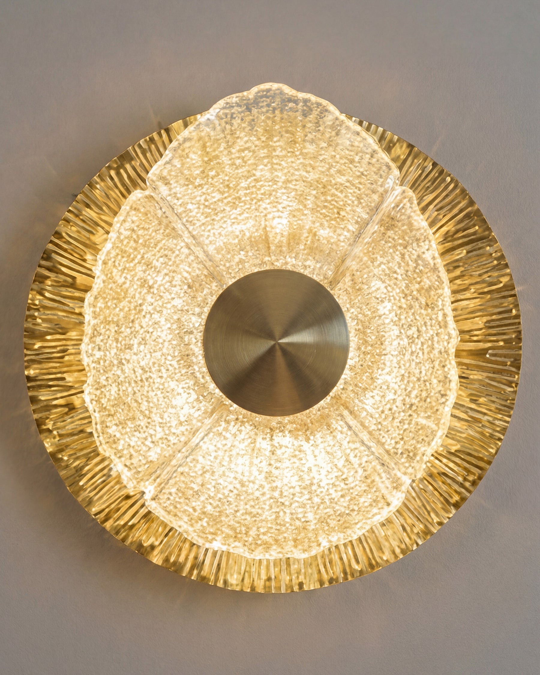 Luxe Bloom Disc Wall Sconce 