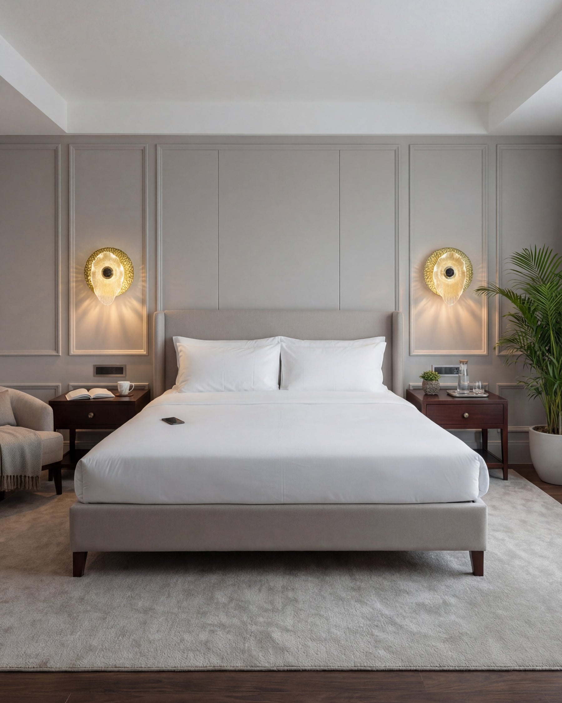 Luxe Bloom Disc Wall Sconce 