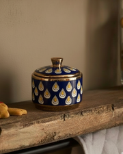 Royal Raindrop Storage Jar With Lid - Medium