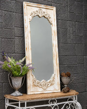 The Versailles Distressed Baroque Floor Mirror