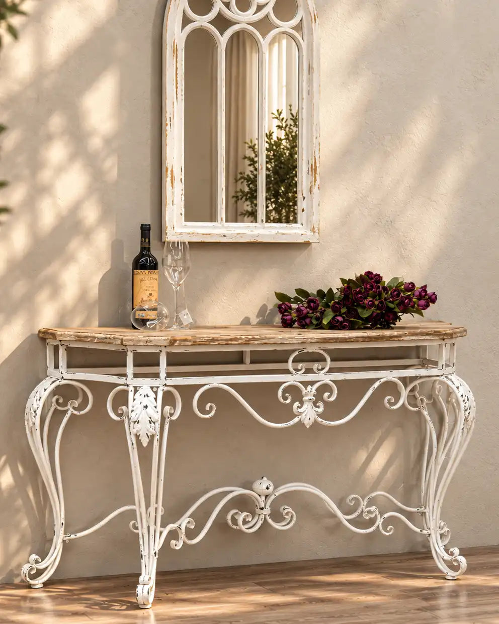 Provence Scrollwork Console Table