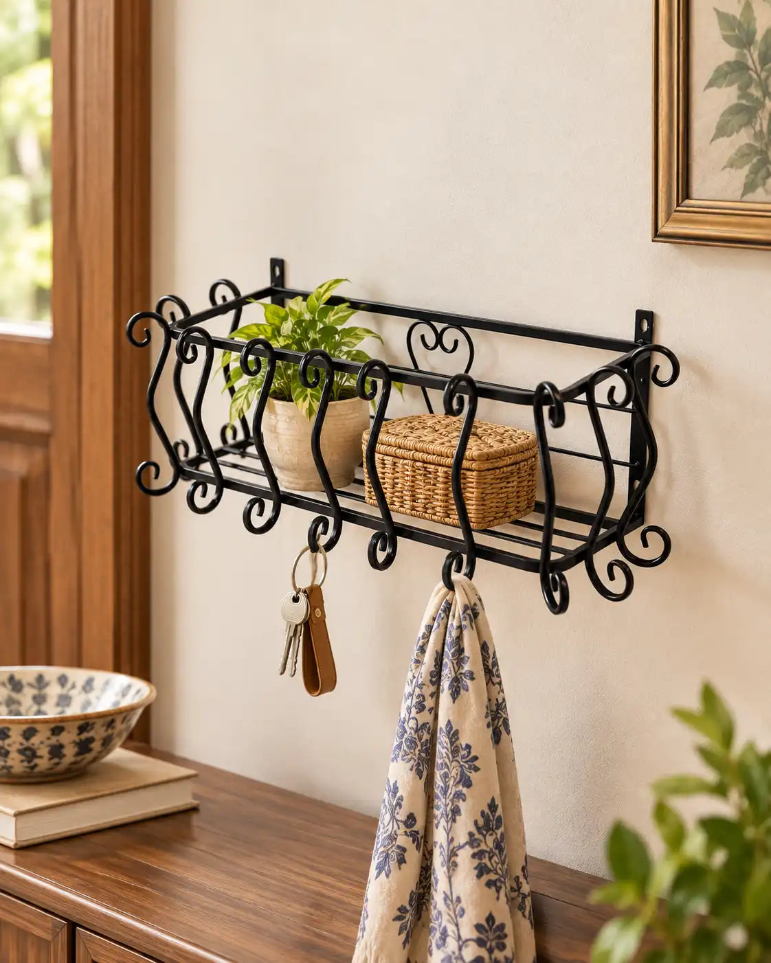 Filigree Scroll Wall Planter - Small