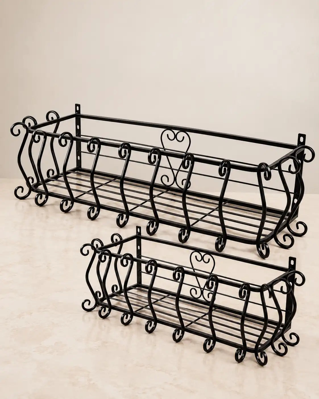 Filigree Scroll Wall Planter - Large