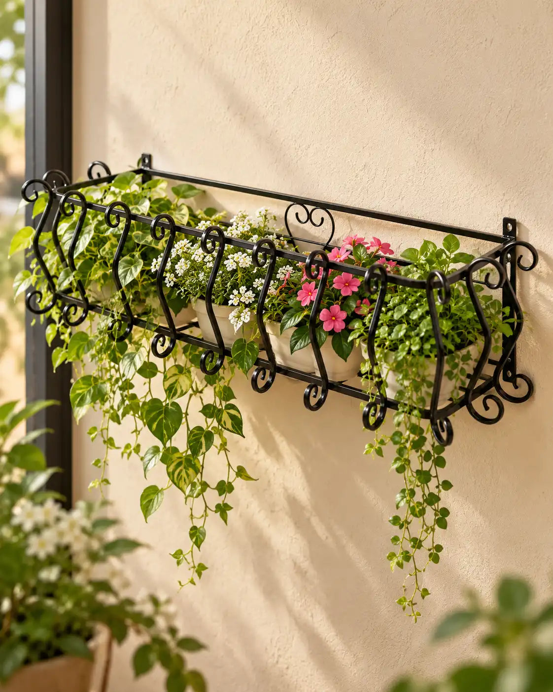 Filigree Scroll Wall Planter - Large