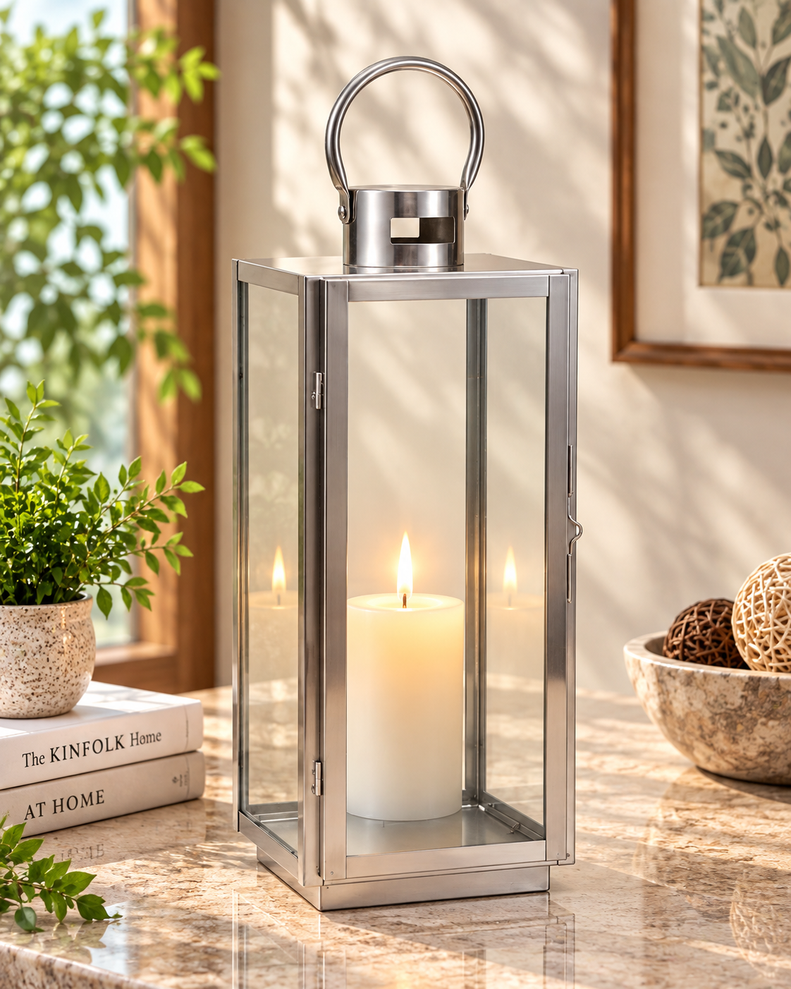 Luminara Tall Lantern Candle Holder - Set Of 3