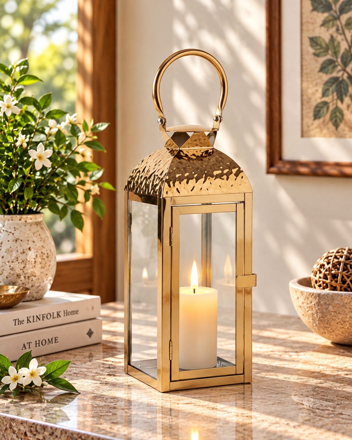 Aurevia Crown Candle Lantern - Set Of 3