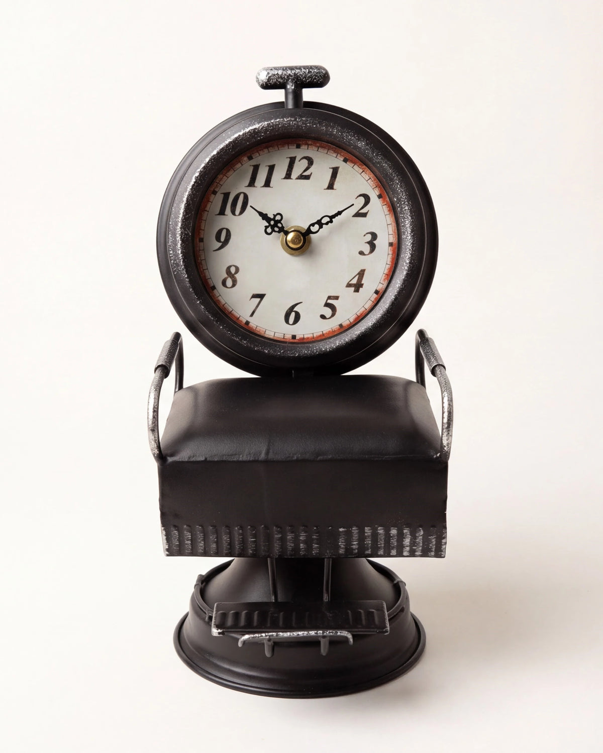 Vintage Barber Chair Desk Clock