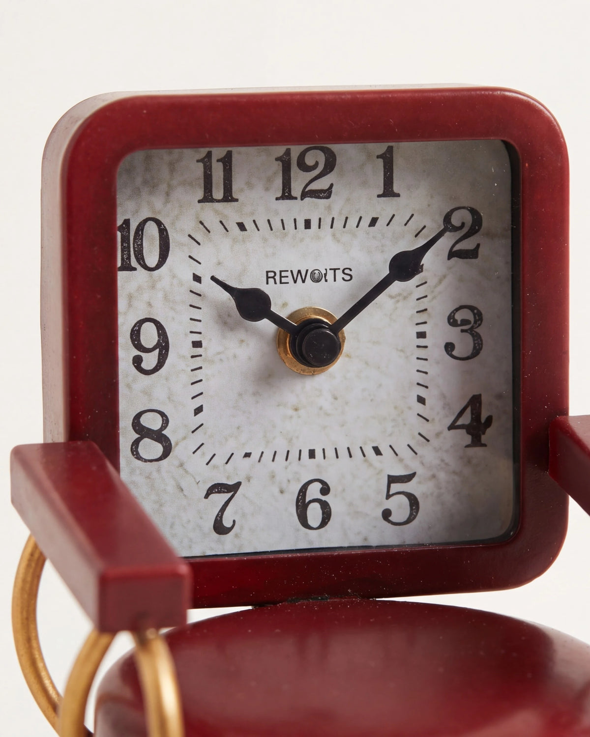 Vintage Barber Chair Desk Clock - Red