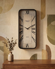 Vintage Kensington Station Rectangular Wall Clock