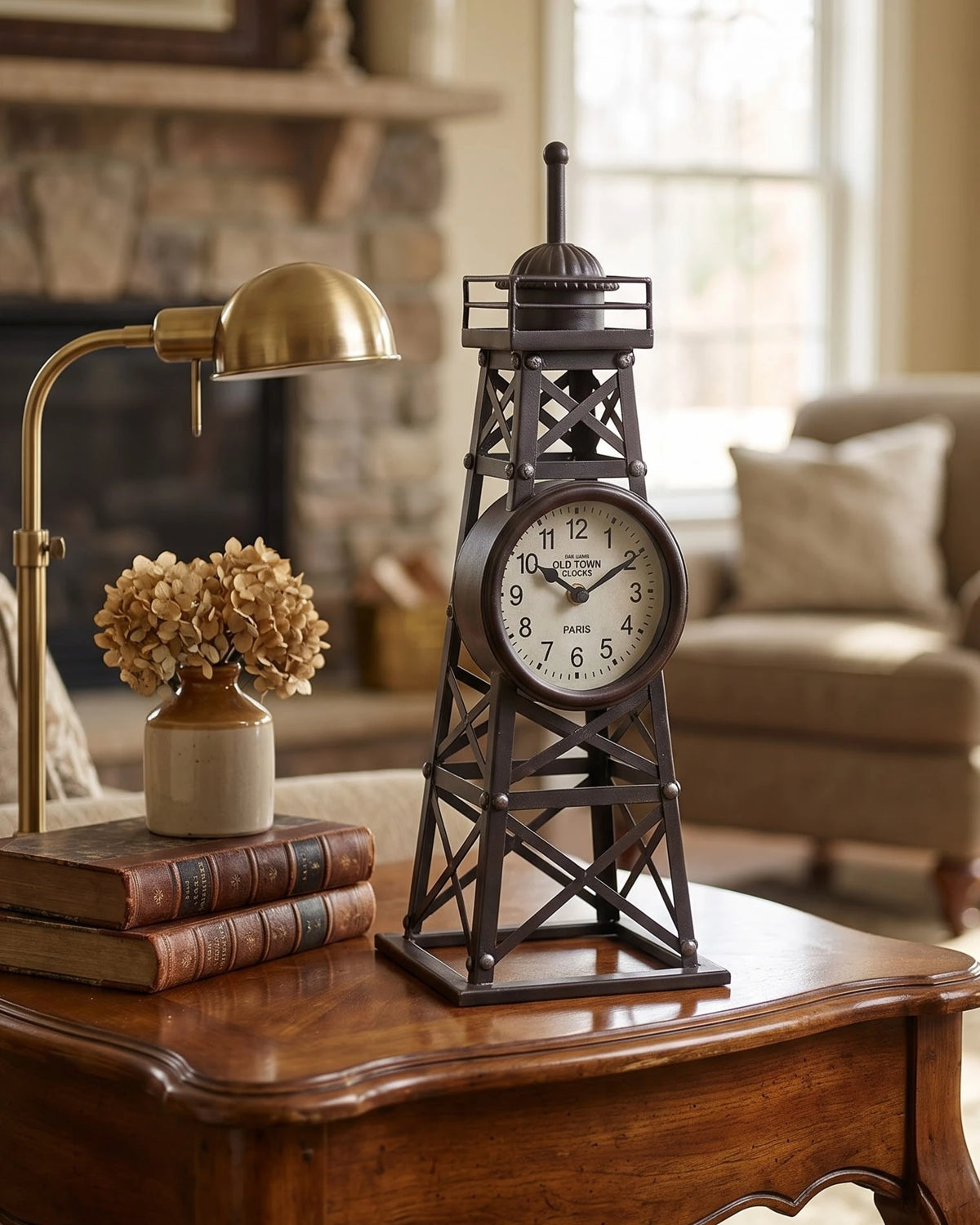 Old Town Paris Industrial Tower Clock