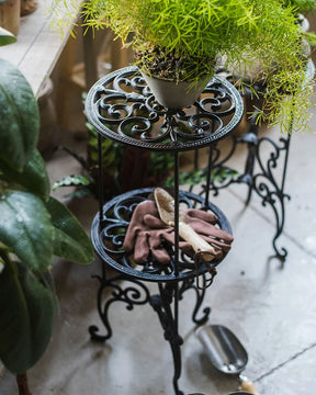 Cast Iron Flower Pot Accent Table - The Decor Kart 