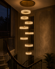 Avelora Celestial Double Height Chandelier - 7 Lights