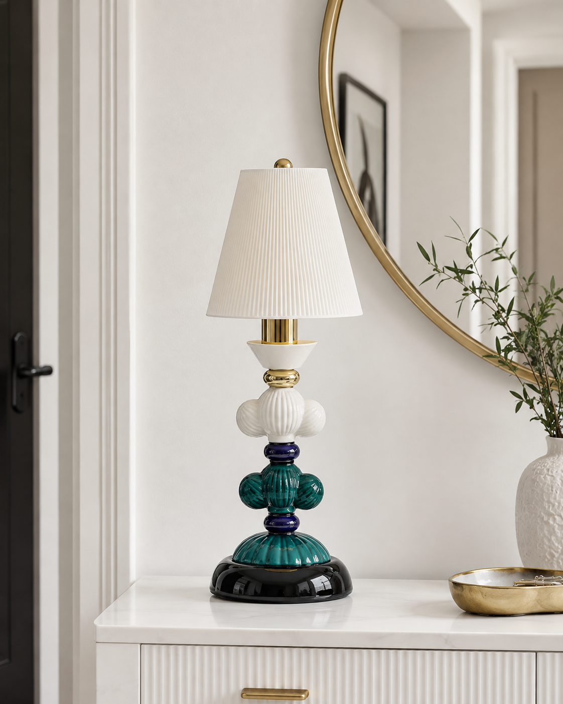 Azure Harmony Table Lamp