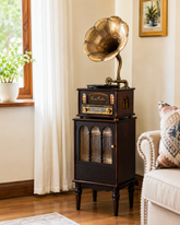 Vintage Gramophone Music Cabinet 