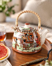 Court Gathering Ceramic Tea Kettle