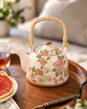 Blossom Weave Ceramic Tea Kettle
