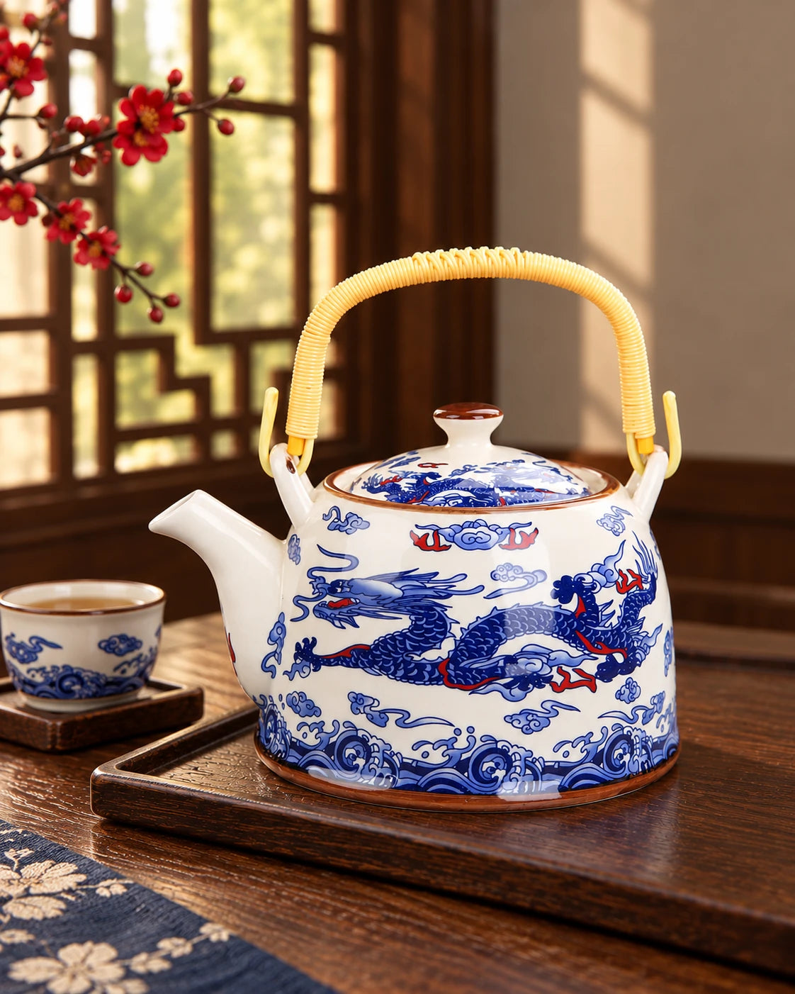 Dragon Ceramic Tea Kettle
