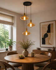 Flat Orb Cluster Pendant Light