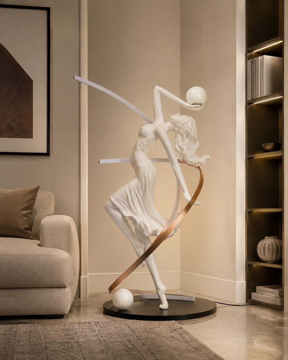 Dancing Lady Floor lamp - White